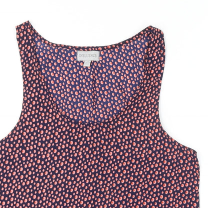 INFLUENCE Womens Multicoloured Striped Polyester Camisole Blouse Size XS Scoop Neck