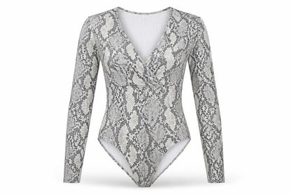 Womens UK Size L H&M One-Piece Grey Bodysuit