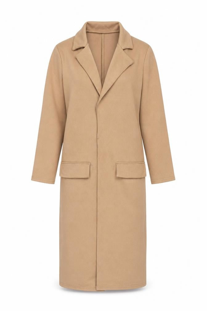 Boohoo Womens Brown Jacket Coat Size 8 - Open Back Vent