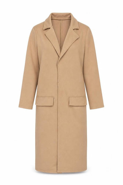Boohoo Womens Brown Jacket Coat Size 8 - Open Back Vent