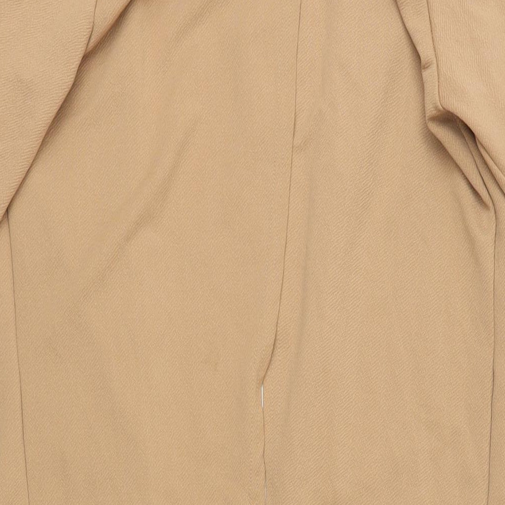 Boohoo Womens Brown Jacket Coat Size 8 - Open Back Vent