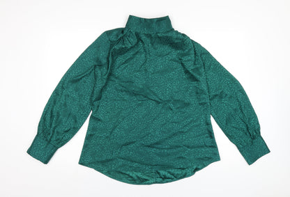 Womens UK Size 12 Closet Green Basic T-Shirt