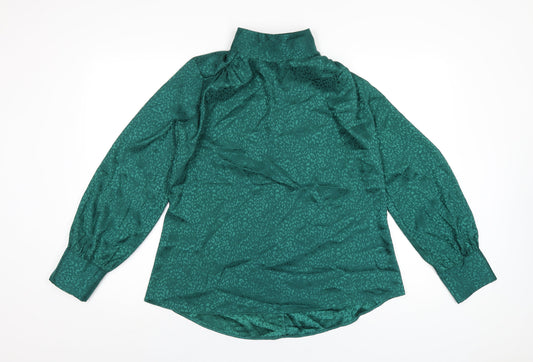 Womens UK Size 12 Closet Green Basic T-Shirt