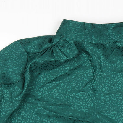 Womens UK Size 12 Closet Green Basic T-Shirt