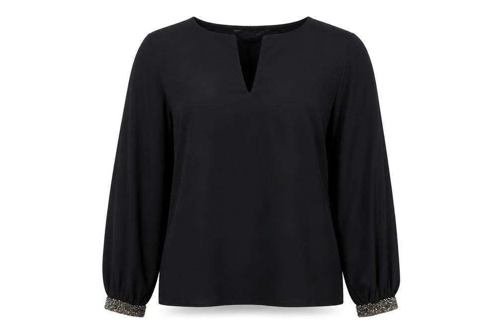 Womens UK Size 8 Dorothy Perkins Black Basic Blouse