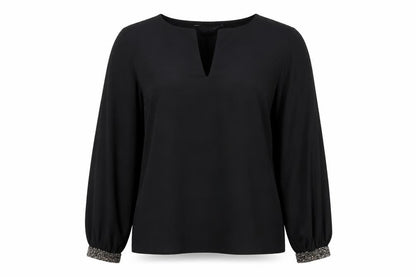 Womens UK Size 8 Dorothy Perkins Black Basic Blouse
