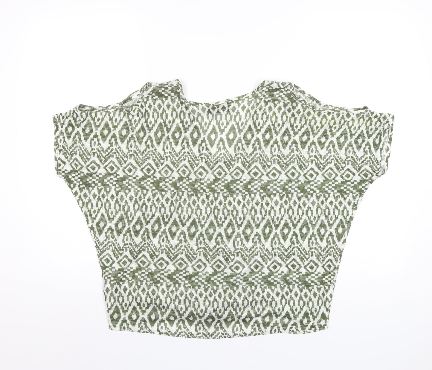 Womens UK Size S Wallis Green Basic T-Shirt