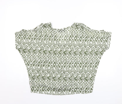 Womens UK Size S Wallis Green Basic T-Shirt