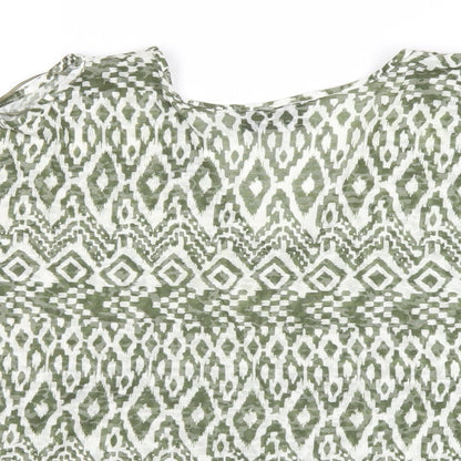 Womens UK Size S Wallis Green Basic T-Shirt