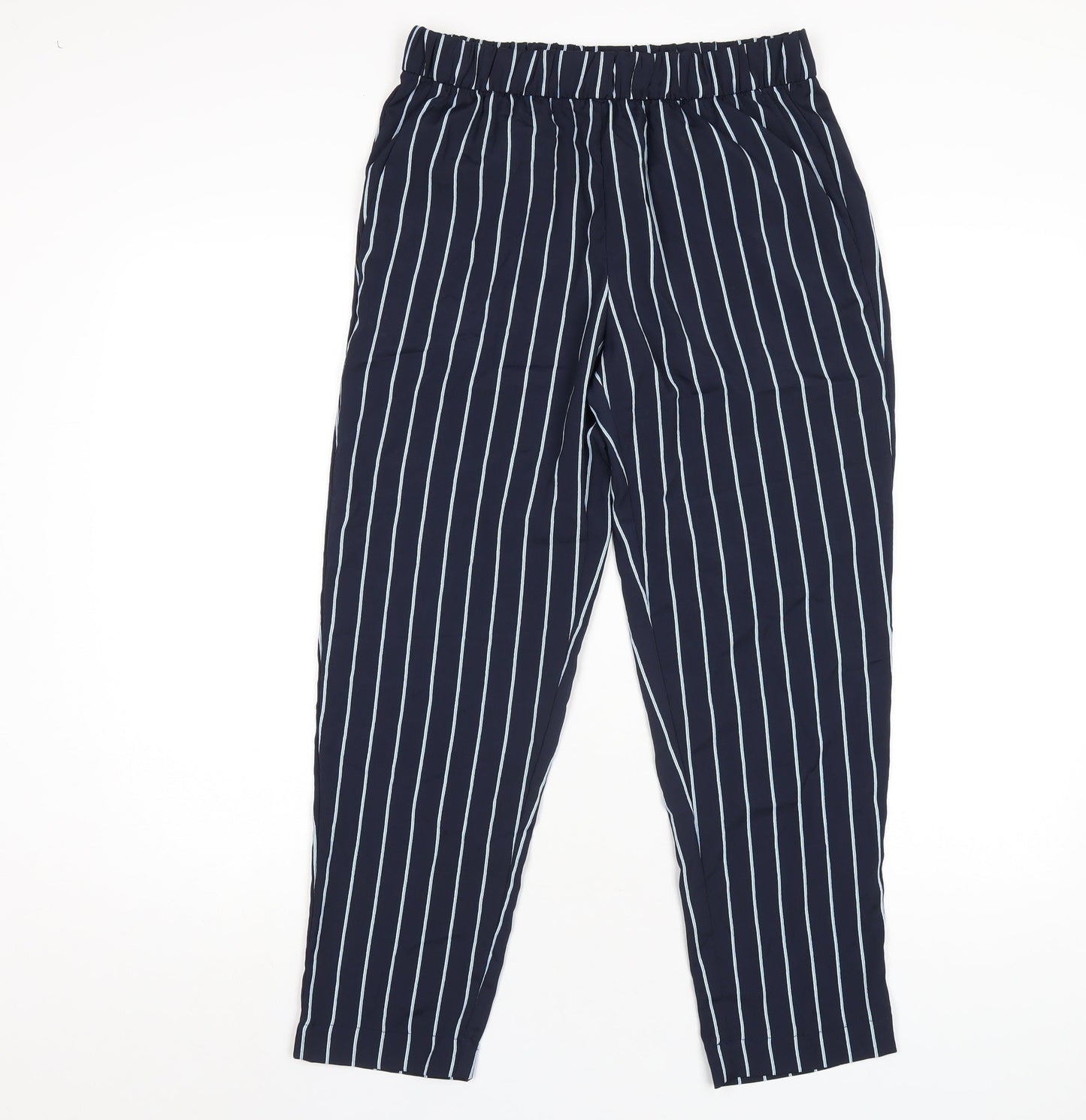 Womens UK Size 8 H&M Regular Fit  Blue Trousers