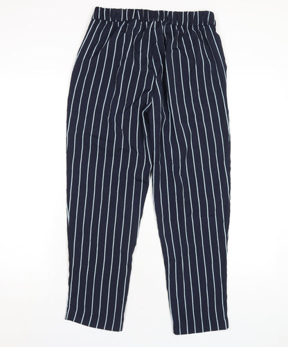 Womens UK Size 8 H&M Regular Fit  Blue Trousers