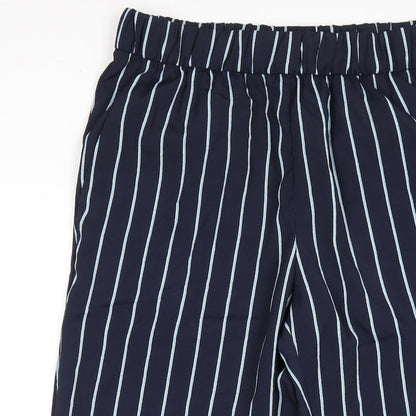 Womens UK Size 8 H&M Regular Fit  Blue Trousers