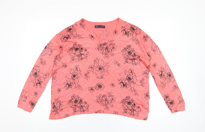 Womens UK Size M Marks and Spencer Pink Pullover Jumper