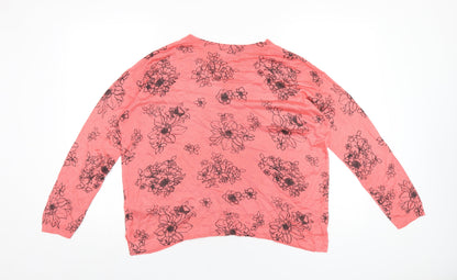 Womens UK Size M Marks and Spencer Pink Pullover Jumper