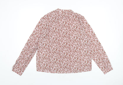 Womens UK Size 12 VILA Pink Basic Blouse