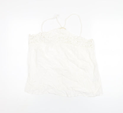 Womens UK Size 16 Indigo White Camisole T-Shirt
