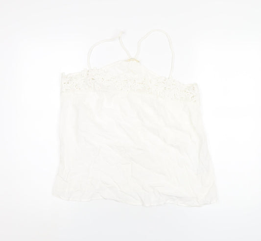 Womens UK Size 16 Indigo White Camisole T-Shirt