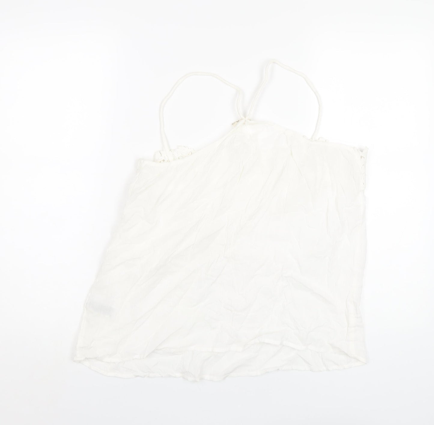 Womens UK Size 16 Indigo White Camisole T-Shirt