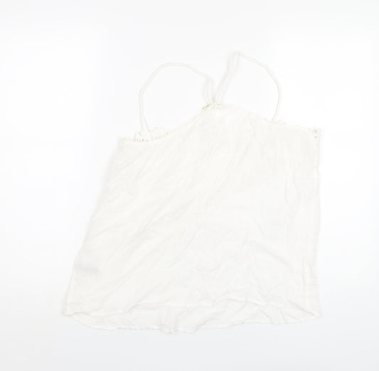 Womens UK Size 16 Indigo White Camisole T-Shirt