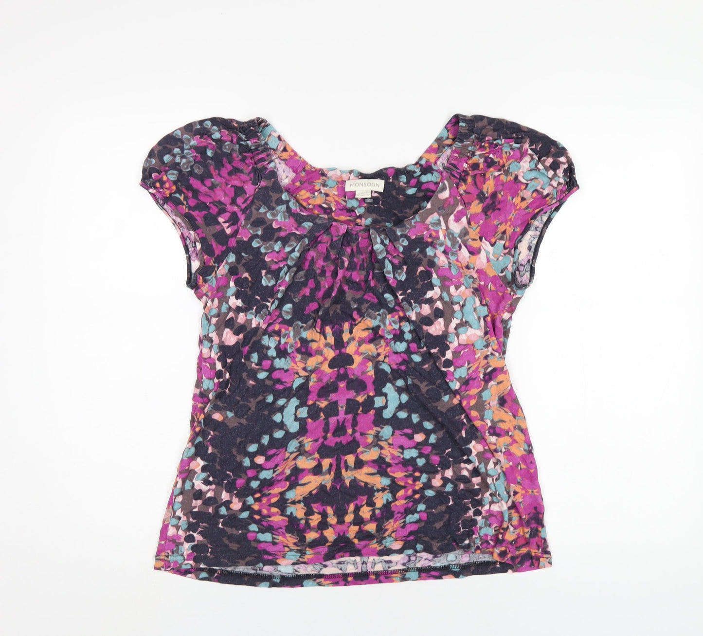Womens UK Size 14 Monsoon Multicoloured Basic T-Shirt