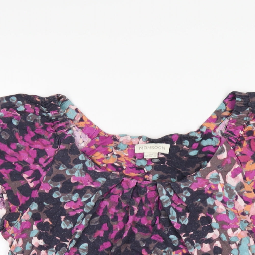 Womens UK Size 14 Monsoon Multicoloured Basic T-Shirt