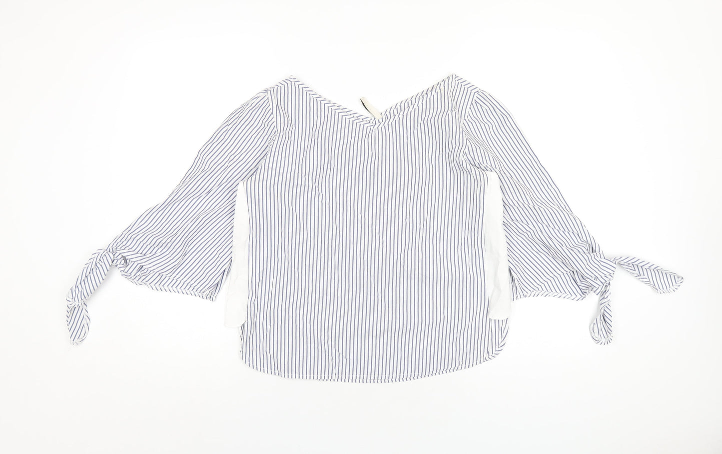 Womens UK Size S Stradivarius Blue Basic T-Shirt