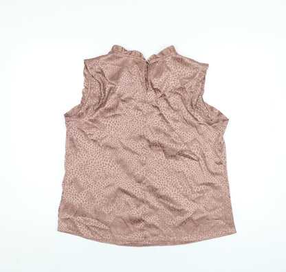 Womens UK Size 14 Dorothy Perkins Pink Basic T-Shirt