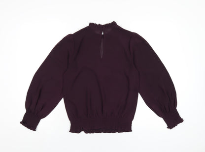 Womens UK Size 8 New Look Purple Basic Blouse