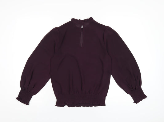 Womens UK Size 8 New Look Purple Basic Blouse