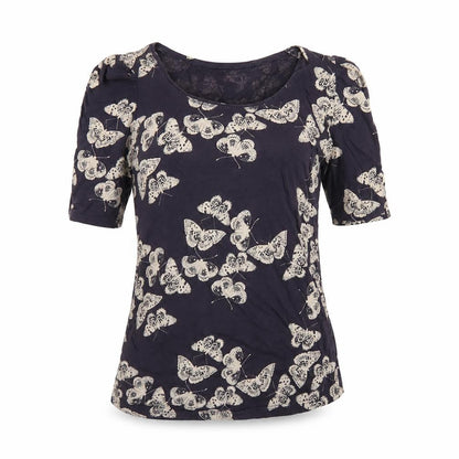 Womens UK Size 8 New Look Purple Basic T-Shirt