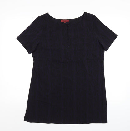 Womens UK Size 16 John Richmond Purple Basic T-Shirt