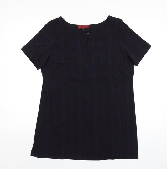Womens UK Size 16 John Richmond Purple Basic T-Shirt
