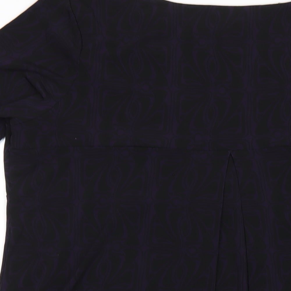 Womens UK Size 16 John Richmond Purple Basic T-Shirt