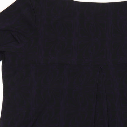 Womens UK Size 16 John Richmond Purple Basic T-Shirt