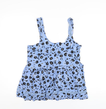 Womens UK Size 16 NEXT Blue Basic Tank