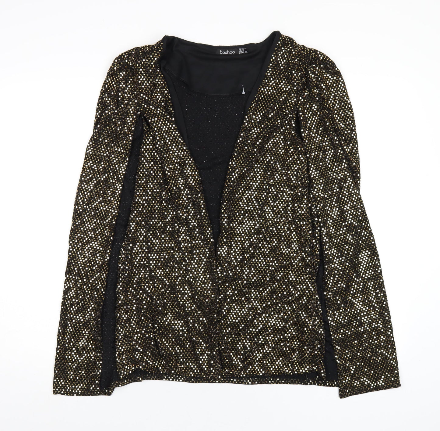 Womens UK Size 12 Boohoo Gold Jacket