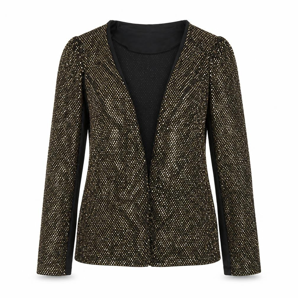 Womens UK Size 12 Boohoo Gold Jacket