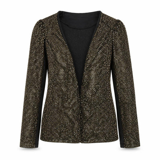 Womens UK Size 12 Boohoo Gold Jacket