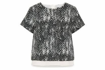 Womens UK Size 12 Topshop Black Basic T-Shirt