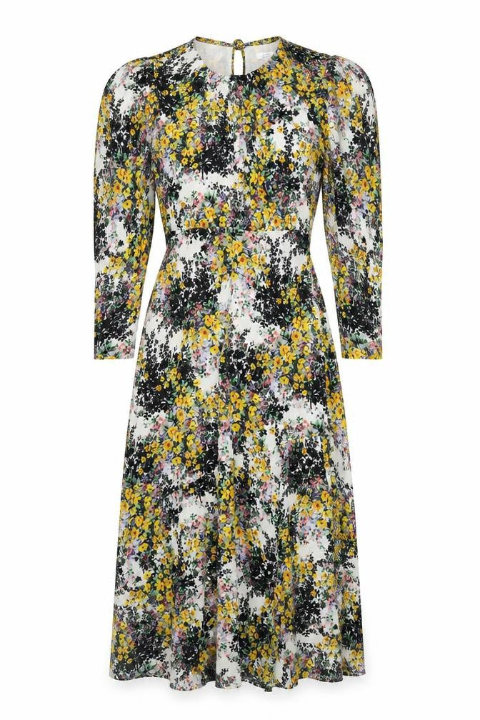 Topshop Womens Multicoloured Floral Polyester Maxi Size 10 Round Neck Pullover