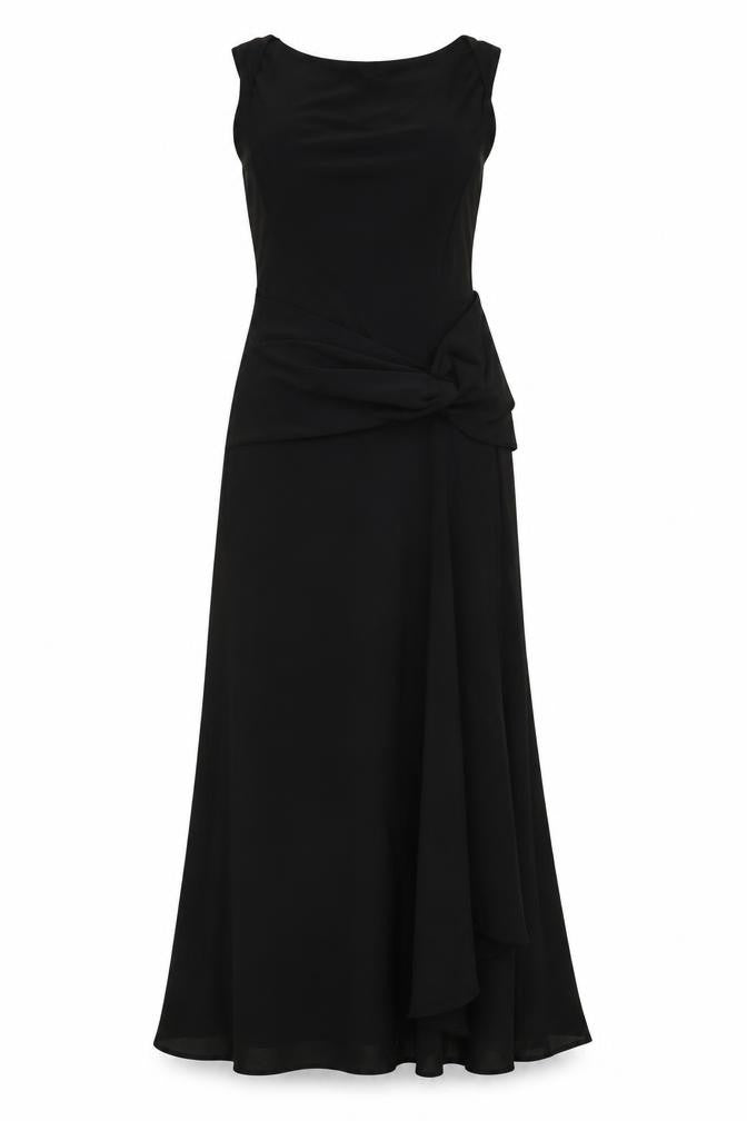 Debenhams Womens Black Polyester Maxi Size 10 Cowl Neck Pullover