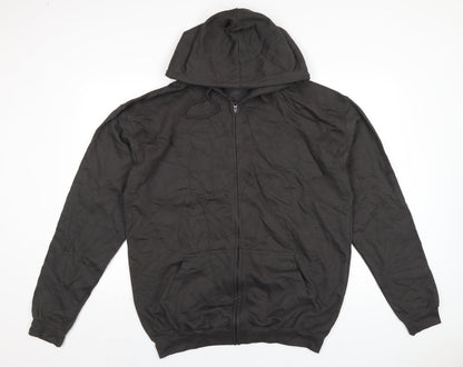 Gaffer Jeans Mens Grey Cotton Full Zip Hoodie Size XL