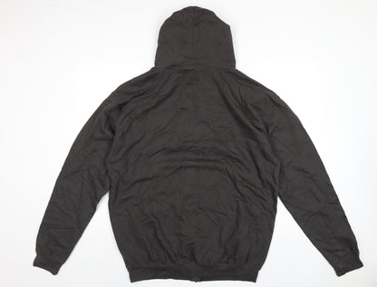 Gaffer Jeans Mens Grey Cotton Full Zip Hoodie Size XL