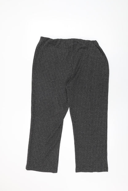 Womens UK Size 16 Bonmarché Regular Fit  Black Trousers