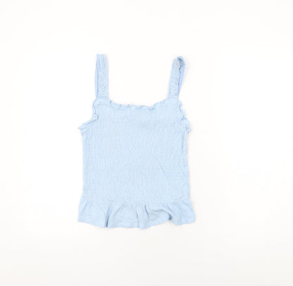 Womens UK Size 12 New Look Blue Basic T-Shirt