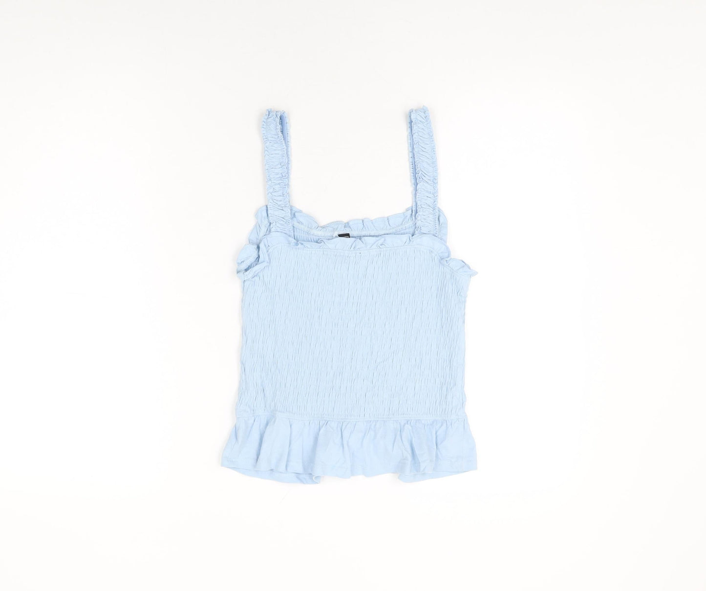 Womens UK Size 12 New Look Blue Basic T-Shirt