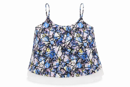 Womens UK Size 22 Definitions Multicoloured Camisole T-Shirt