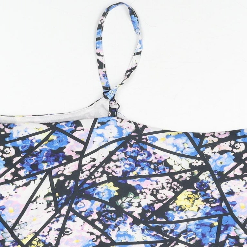 Definitions Womens Multicoloured Floral Polyester Camisole T-Shirt Size 22 V-Neck