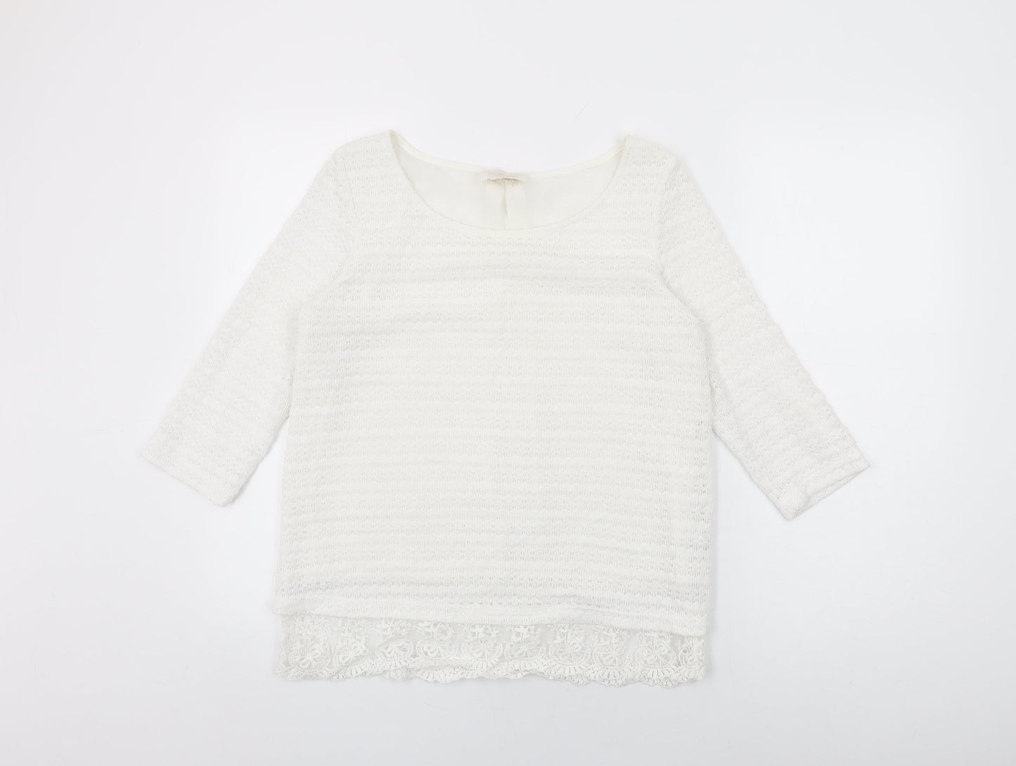 Womens UK Size 12 NEXT White Basic T-Shirt