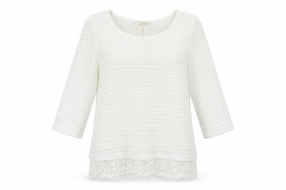 Next Womens White Polyester Basic T-Shirt Size 12 Round Neck